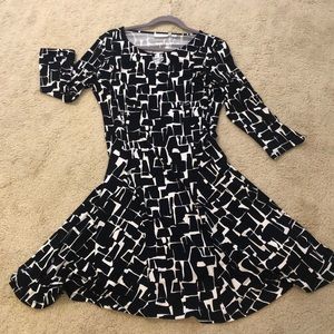 Liquid Knit Dress with Enamel Detail